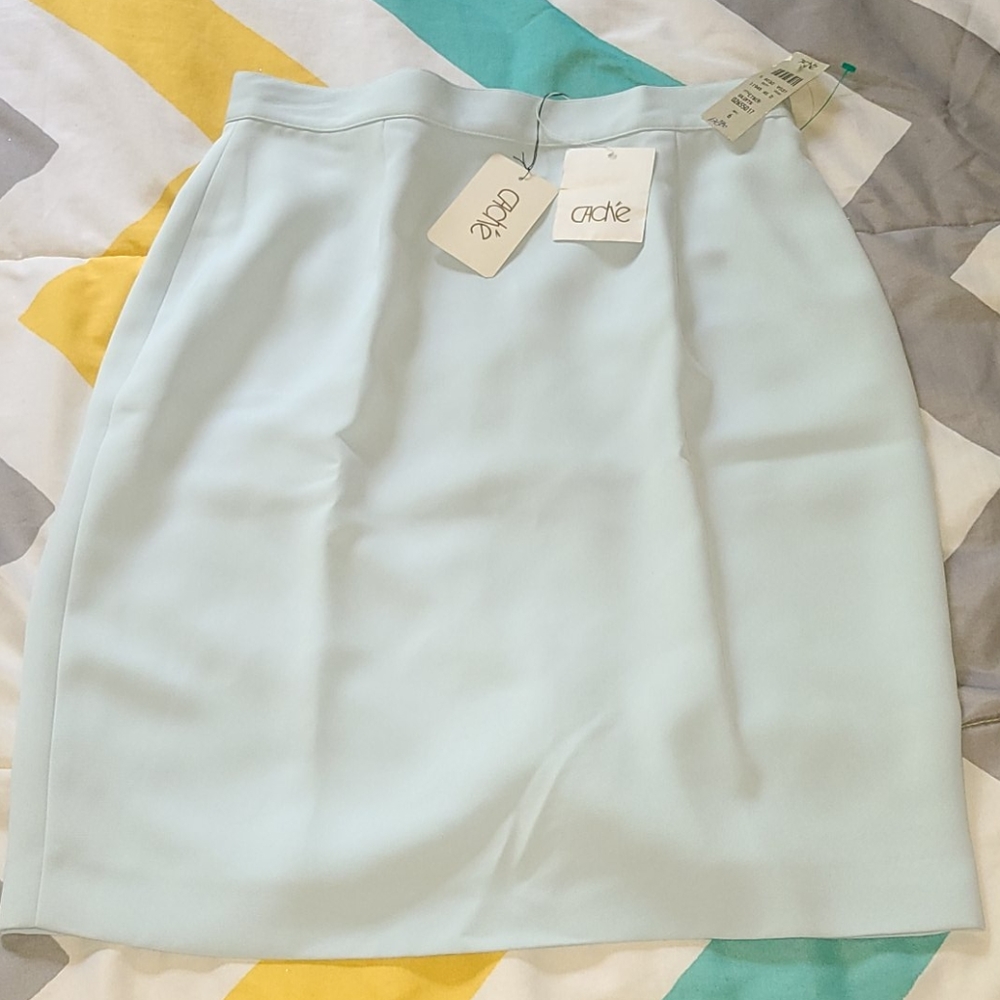 Cache Light Blue Size 6 Skirt